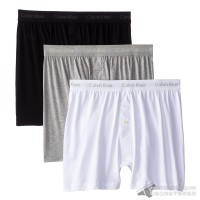 Quần boxer nam Calvin Klein NU3040 Cotton Classic Knit Boxer 3-pack Black/Grey/White